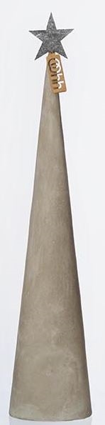 Juletræ Cement cone grå højde 37 cm fra Lübec Living OOhh - Tinashjem 